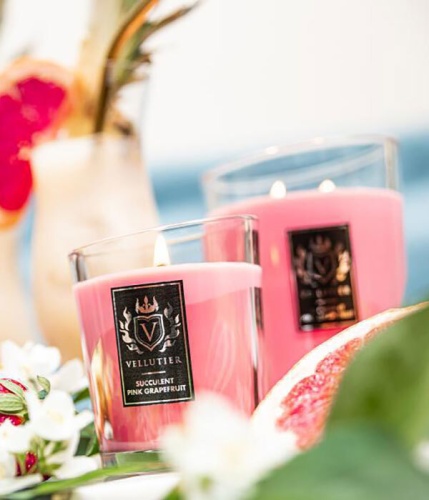 Свеча средняя Vellutier Сочный розовый грейпфрут (Succulent Pink Grapefruit) 225 гр Артикул: 24829 DolceNoce фото 2