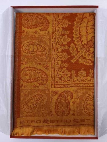 Плед Etro TAGETE AL298 A0227 gold оранжевый 140х180 Артикул: 70182 DolceNoce фото 3