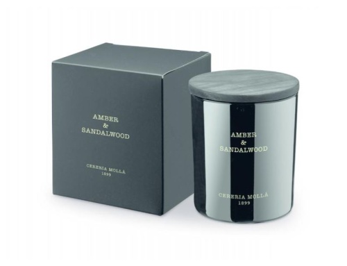 Свеча Cereria Molla Boutique AMBER & SANDALWOOD XL три фитиля 600 гр Артикул: 24459 DolceNoce фото 2