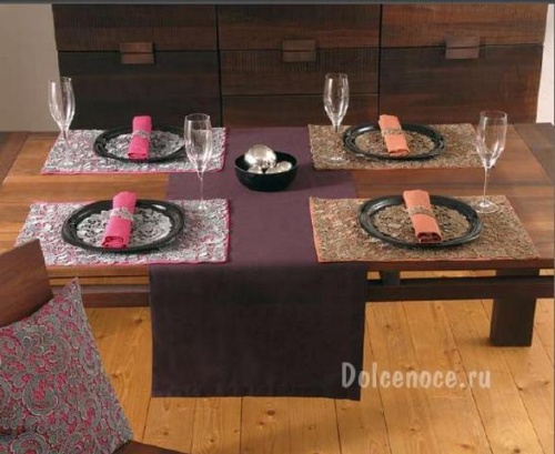 Салфетка Weissfee PARADISE (18258) 91 темное серебро 35x50 Артикул: 96501 DolceNoce фото 2