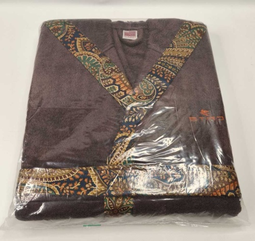 Халат с капюшоном Etro GIАNO AV799 X0883 brown коричневый фото 3 Халат с капюшоном Etro GIАNO AV799 X0883 brown коричневый фото 3