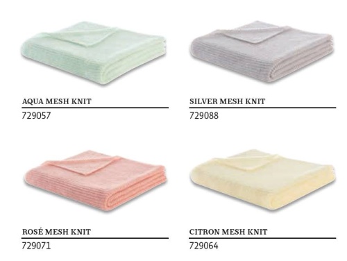 Плед Biederlack PASTEL GRADIENT (729071) Rose Mesh Knit 130х170 Артикул: 79224 DolceNoce фото 5