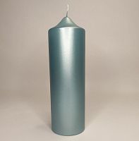 Свеча Engels Kerzen STUMPENKERZEN 8x25 см серо-голубая