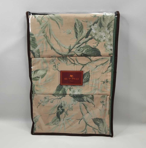 Постельное белье Etro PEACH 99KA503 S9870 rose розовое с зеленым фото 3 Постельное белье Etro PEACH 99KA503 S9870 rose розовое с зеленым фото 3
