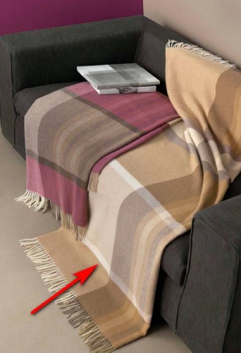 Плед Somma GRENOBLE col.020 naturale 130х190 Артикул: 84783 DolceNoce фото 2