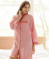 Рубашка-халат Cottonreal OLLY CRE5031 коралловая