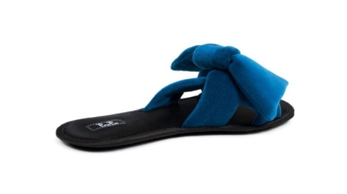 Тапочки Petit Pas VELEME VELOUR изумрудные-синие фото 3