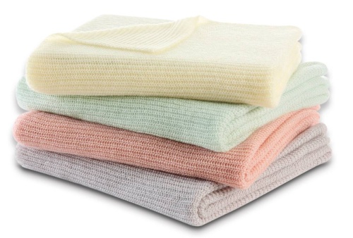 Плед Biederlack PASTEL GRADIENT (729071) Rose Mesh Knit 130х170 Артикул: 79224 DolceNoce фото 6