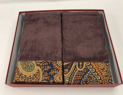 Набор полотенец Etro GIANO AV799 X0883 brown коричневый Пять штук Артикул: 70150 DolceNoce фото 5