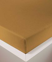 Простыня на резинке Bellana DeLuxe J57 BL цвет 183 curry темно желтый 180/200х200/220 см