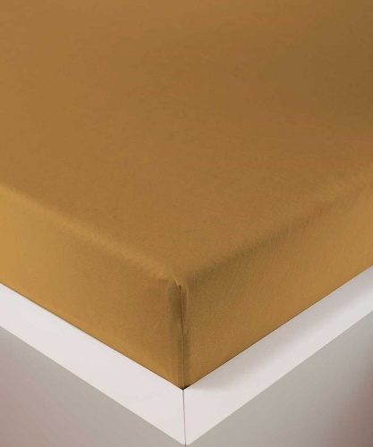 Простыня на резинке Bellana DeLuxe J57 BL цвет 183 curry темно желтый 180/200х200/220 см Артикул: 95124 DolceNoce