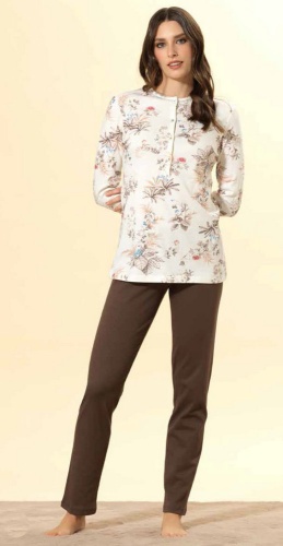 Костюм домашний Bisbigli 92113-CC10 133 panna/corteccia (молочный/коричневый) Костюм домашний Bisbigli 92113-CC10 133 panna/corteccia (молочный/коричневый)