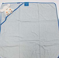 Полотенце с уголком Morgenstern TIERE SCHAF KL BLAU 8846 синее 100х100