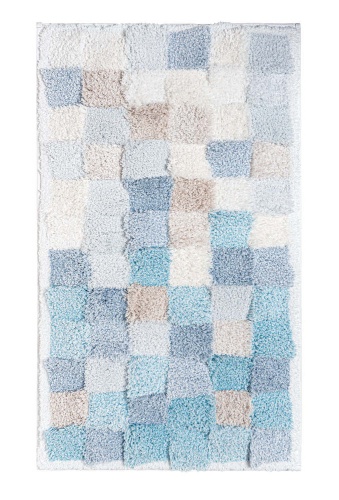 Коврик Graccioza MATRIX белый с голубым и синим 70x120 Артикул: 80980 DolceNoce