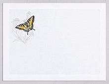 Набор подтарельников Serenk TIGER BUTTERFLY 38х50 белые комплект 6 штук