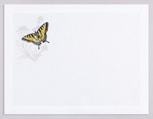 Набор подтарельников Serenk TIGER BUTTERFLY 38х50 белые комплект 6 штук Артикул: 21583 DolceNoce