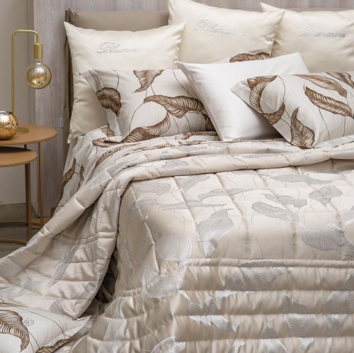 Покрывало Blumarine LUCE 270х270 льняное 10 dore grey Артикул: 94173 DolceNoce