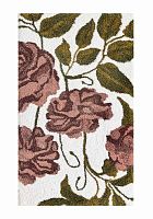Коврик Graccioza FLORAL белый с розовым и зеленым 70x120