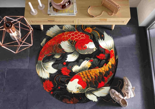 Коврик Kleen-Tex KOI COUPLE (075182) 120х120 Артикул: 77418 DolceNoce фото 3