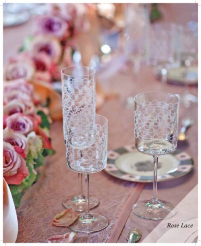 Бокал для шампанского Blumarine ROSE LACE Champagne Goblet 250мл (набор 6 штук) Артикул: BHCRL0081 DolceNoce фото 2