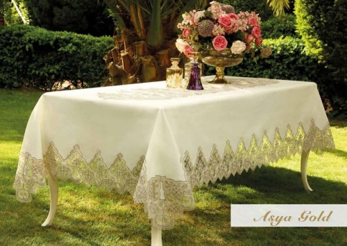 Скатерть Daimon Home ASYA GOLD 180х380 Турция Артикул: 21603 DolceNoce Скатерть Daimon Home ASYA GOLD 180х380 Артикул: 21603 DolceNoce