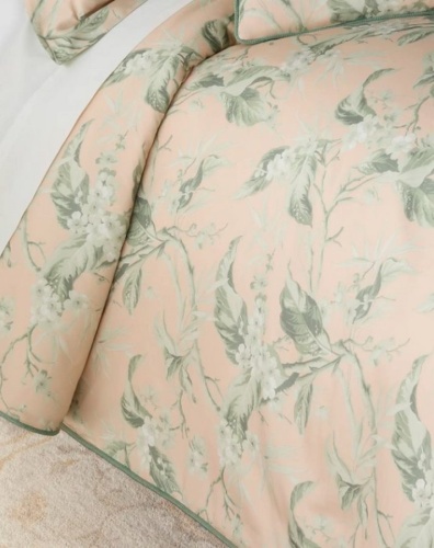 Постельное белье Etro PEACH 99KA503 S9870 rose розовое с зеленым Постельное белье Etro PEACH 99KA503 S9870 rose розовое с зеленым