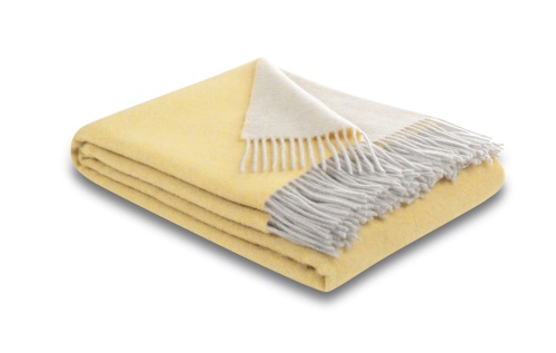 Плед Biederlack DARK VELVET (809599) yellow-creme 130х170 Артикул: 79254 DolceNoce