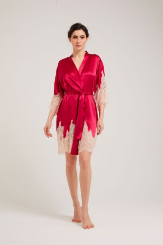 Халат Vivis LAUREN (цвет 01173 berry-bullet) малиновый