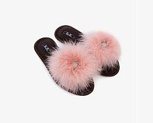 Тапочки Petit Pas FUR011 FUR PINK розовые