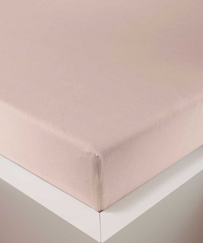Простыня на резинке Bellana DeLuxe J57 BL цвет 524 pearl бледно розовый 180/200х200/220 см Артикул: 95129 DolceNoce