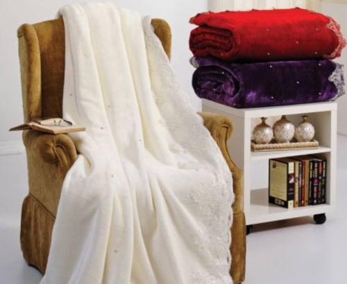Плед Zebra Casa DIAMOND cream 220х240 Артикул: 21203 DolceNoce