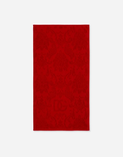 Набор полотенец Dolce & Gabbana DG LOGO red красный Пять штук Артикул: 77204 DolceNoce фото 3