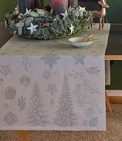 Скатерть Sander BARROW 100х100 (цвет 21 light grey)