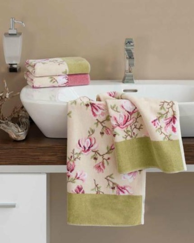 Набор полотенец Feiler MAGNOLIA BEIGE 180 schilf (тростниковый) Артикул: 85739 DolceNoce