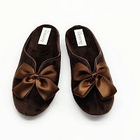 Тапочки Jaimies NATHALIE mule classic choco темно-коричневые