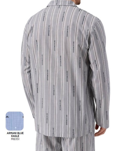 Пижама мужская Emporio Armani DENI EM000615 AF18543 mb351 blue eagle голубая фото 3