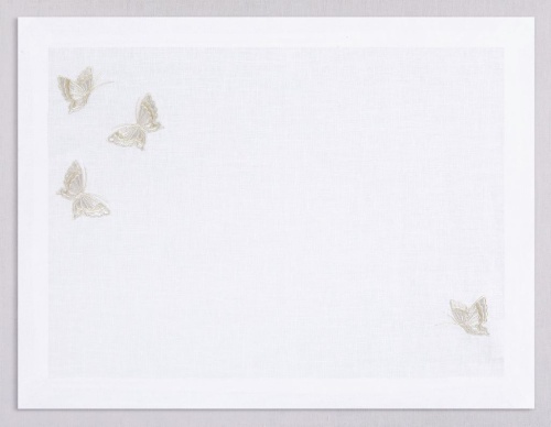 Набор салфеток Serenk JAPONESE BUTTERFLY 40х40 белые комплект 6 штук Турция Артикул: 21577 DolceNoce Набор салфеток Serenk JAPONESE BUTTERFLY 40х40 белые комплект 6 штук Артикул: 21577 DolceNoce