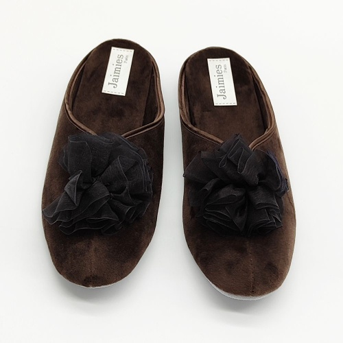 Тапочки Jaimies NATHALIE mule cankan цвет chocolad коричневые