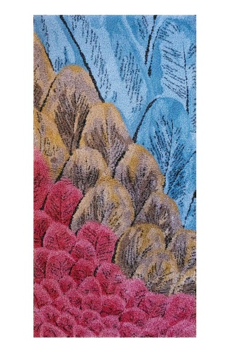 Коврик Graccioza FEATHERS красный с бежевым и голубым 80x160 Артикул: 80986 DolceNoce