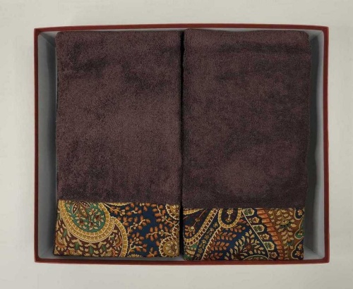 Набор полотенец Etro GIANO AV799 X0883 brown коричневый Пять штук Артикул: 70150 DolceNoce фото 6
