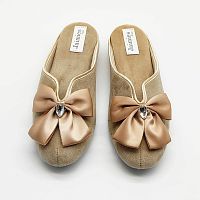 Тапочки Jaimies NATHALIE mule DIAMS vison бежевые