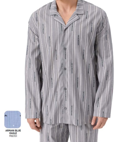 Пижама мужская Emporio Armani DENI EM000615 AF18543 mb351 blue eagle голубая фото 4