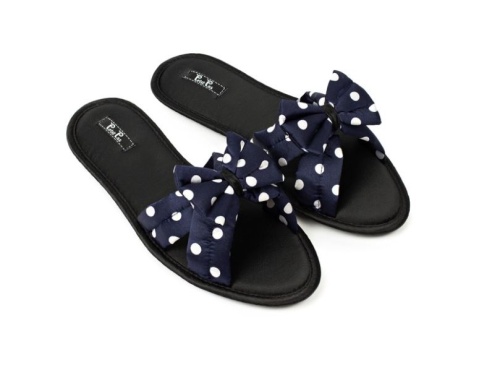 Тапочки Petit Pas BBB009 GRAND POIS BLUE синие