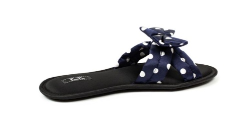 Тапочки Petit Pas BBB009 GRAND POIS BLUE синие фото 3