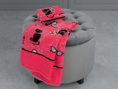 Набор полотенец Feiler AUDREY 133/10 pink/schwarz (розовый/черный) Артикул:  DolceNoce