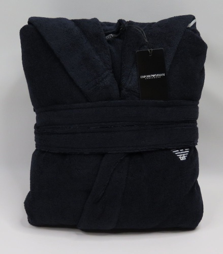 Халат женский Emporio Armani ELISE dark blue синий фото 8