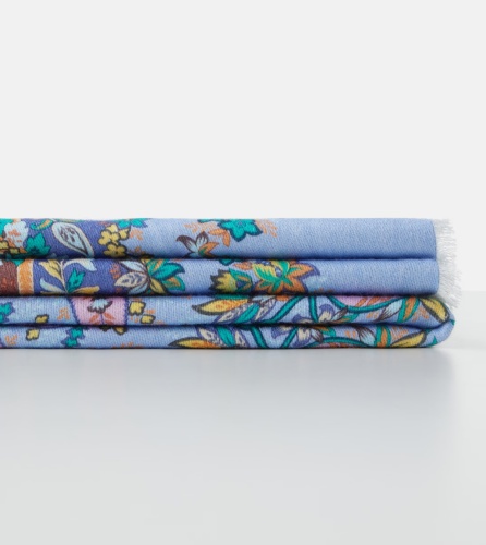 Плед Etro IRIS AK851 X0880 blue синий 140х190 Артикул: 70105 DolceNoce фото 3