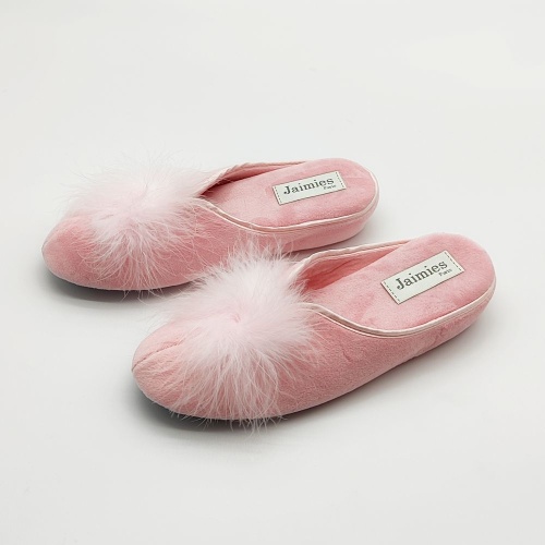 Тапочки Jaimies NATHALIE mule plume pink розовые фото 2