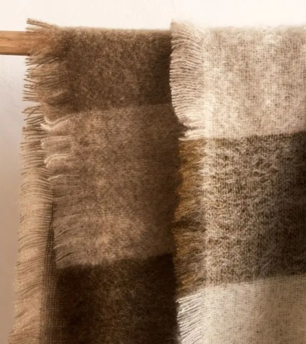 Плед Brun De Vian-Tiran MOHAIR CARREAUX PYRENEES 140х180 Артикул: 87435 DolceNoce фото 3