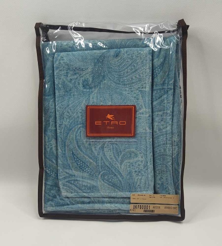 Набор полотенец Etro CALATHEA AK308 S9880 blue голубой 60х100+40х60 Артикул: 70037 DolceNoce фото 5
